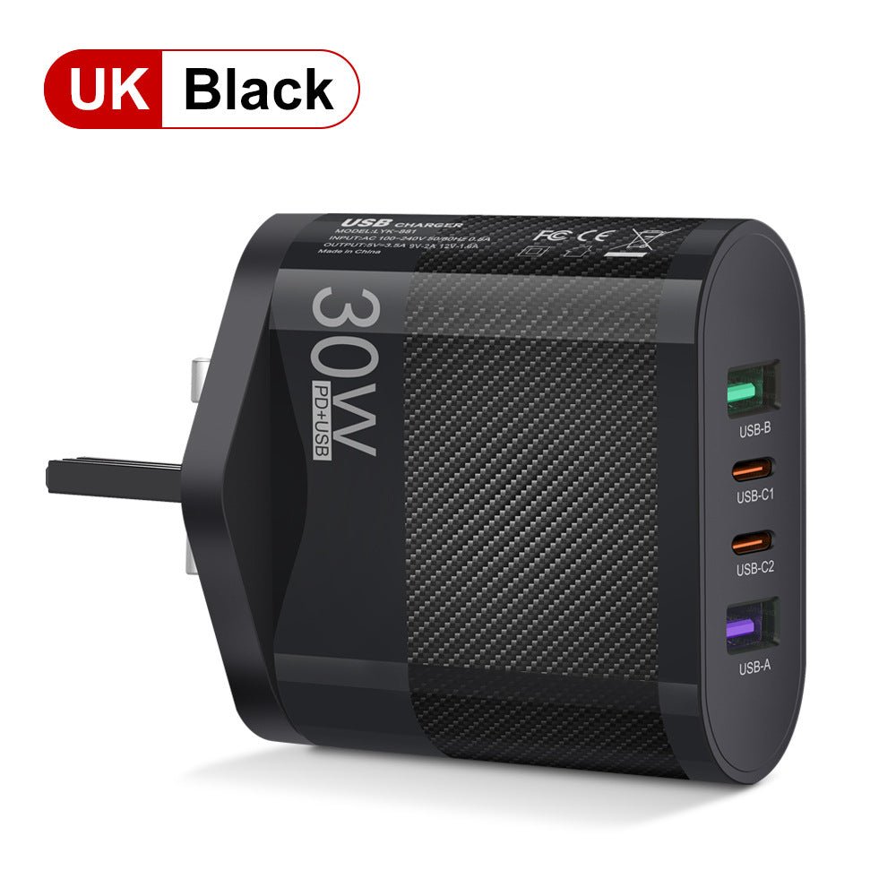 2USB Type - C 30W Mobile Phone Charger Multi Interface Travel Charging Head - iPhonesRus