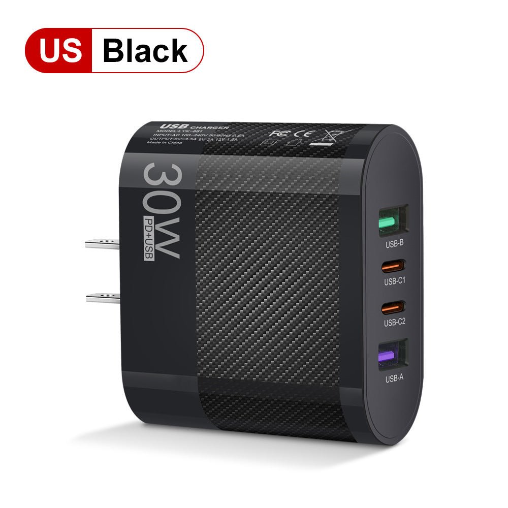 2USB Type - C 30W Mobile Phone Charger Multi Interface Travel Charging Head - iPhonesRus