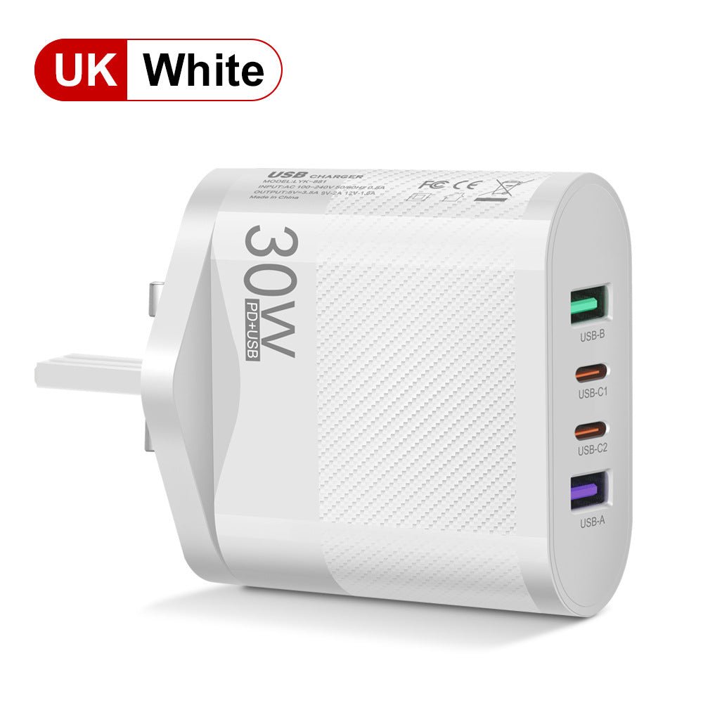 2USB Type - C 30W Mobile Phone Charger Multi Interface Travel Charging Head - iPhonesRus