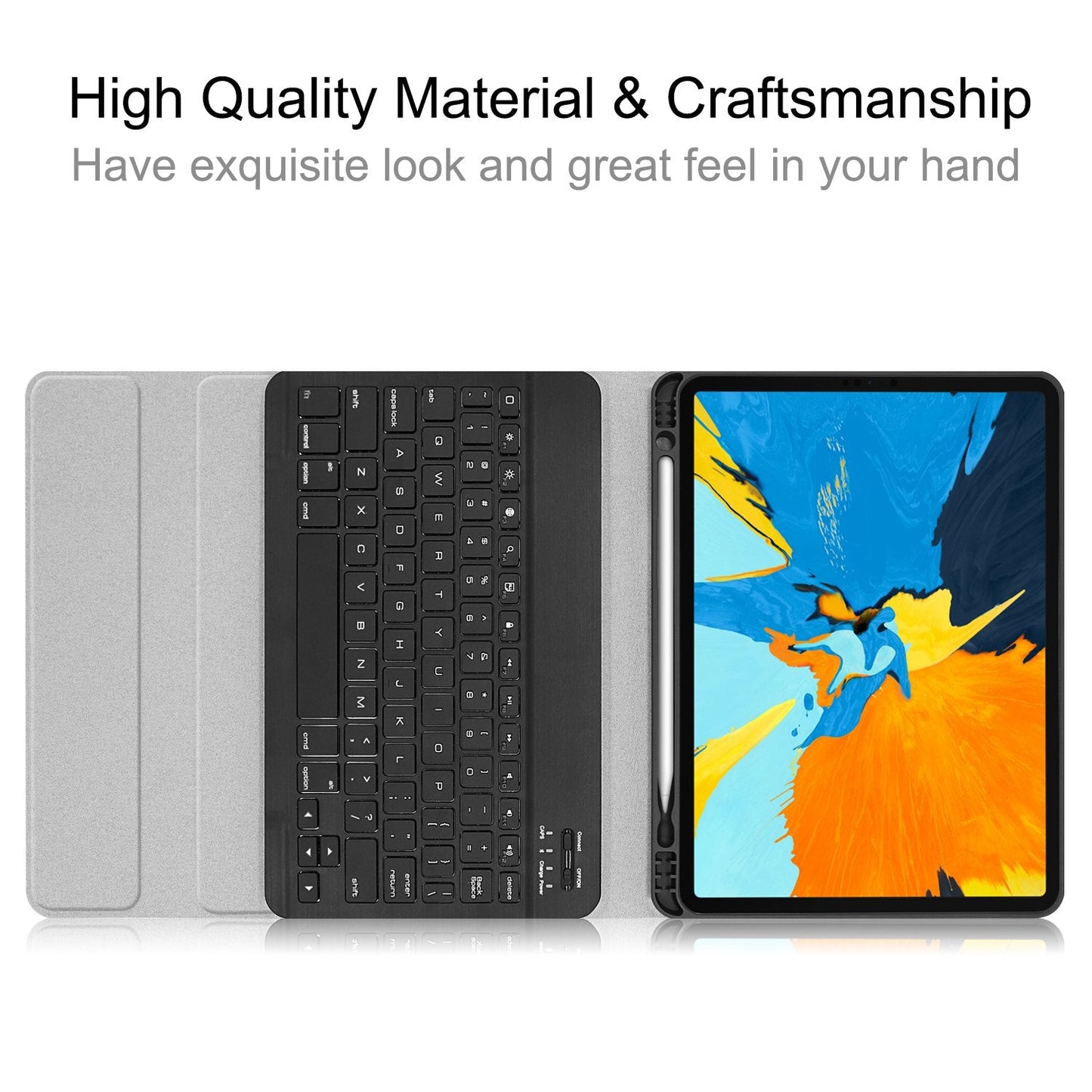 For Apple Ipad Air1/2 Ipad Pro 9.7/Ipad 9.7(2017/2018)Smart Sleep Tablet Bluetooth Keyboard Case - iPhonesRus
