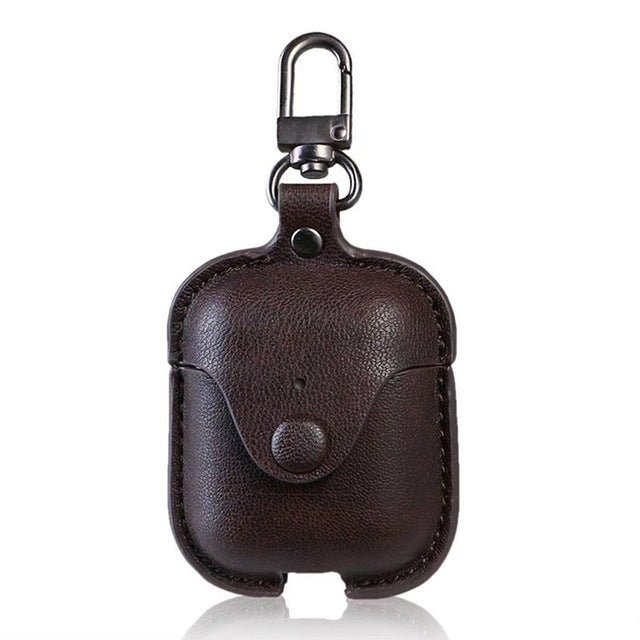 Headphone Case For Airpods Leather Case Luxury Genuine Cover For Apple AirPods 2 Case Air pods Earpods Accessories Earphone Bags - iPhonesRus