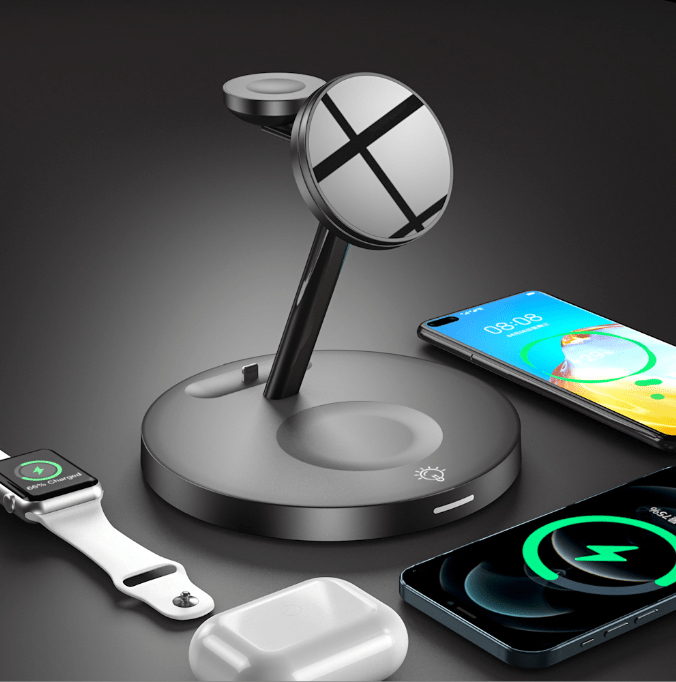 Three in one wireless charger magsafe magnet suitable for iPhone stand charger - iPhonesRus