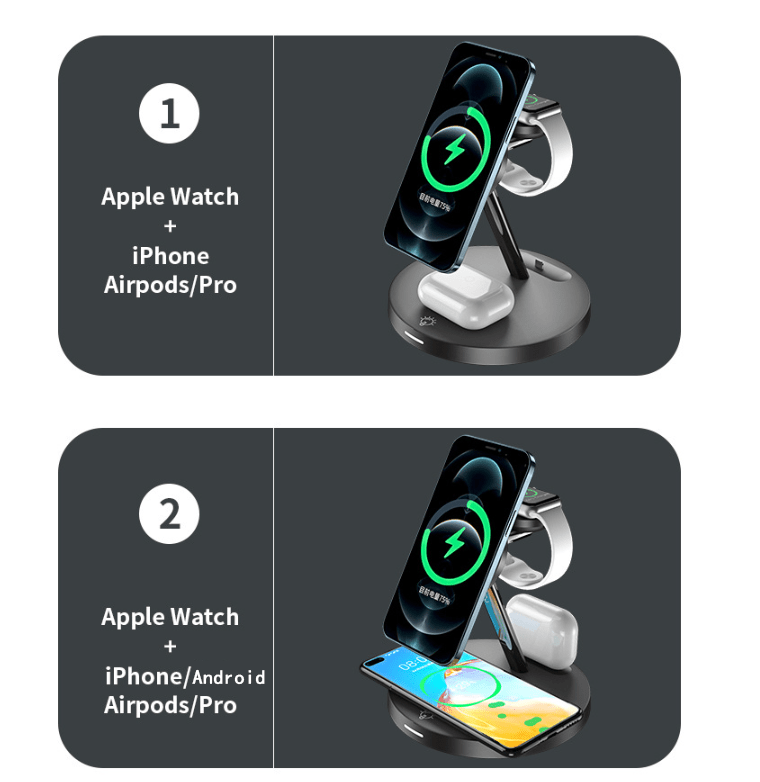 Three in one wireless charger magsafe magnet suitable for iPhone stand charger - iPhonesRus