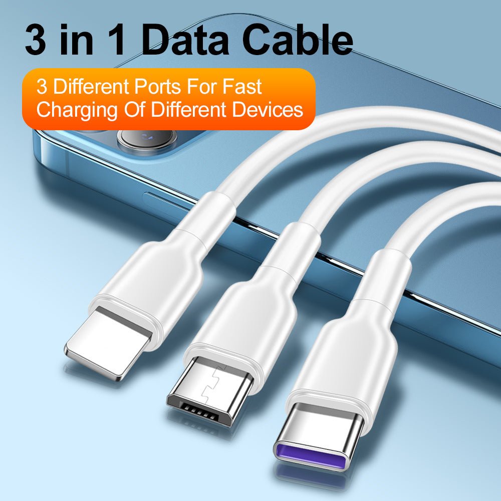 1.2 - meter one to three 5A super fast charging data cable suitable for Huawei Honor, Xiaomi vivo Android charging cable - iPhonesRus