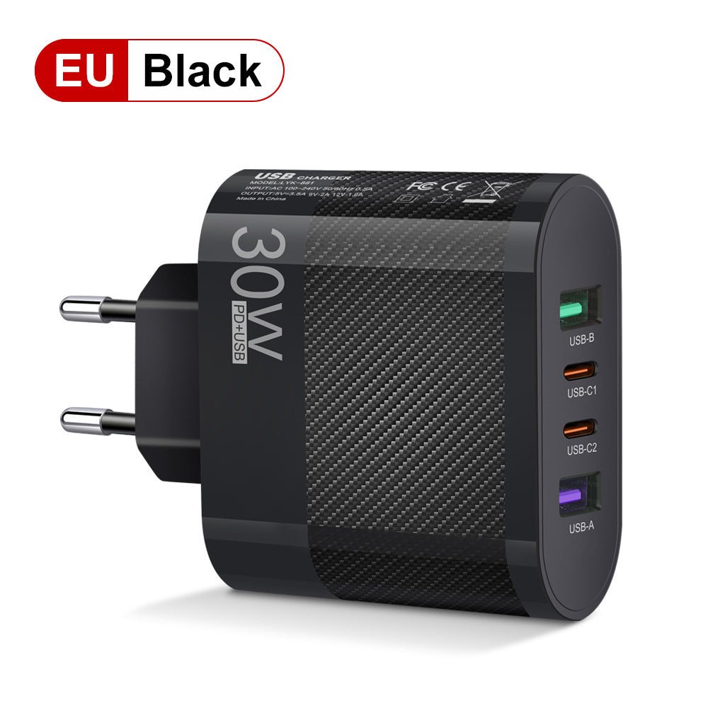 2USB Type - C 30W Mobile Phone Charger Multi Interface Travel Charging Head - iPhonesRus