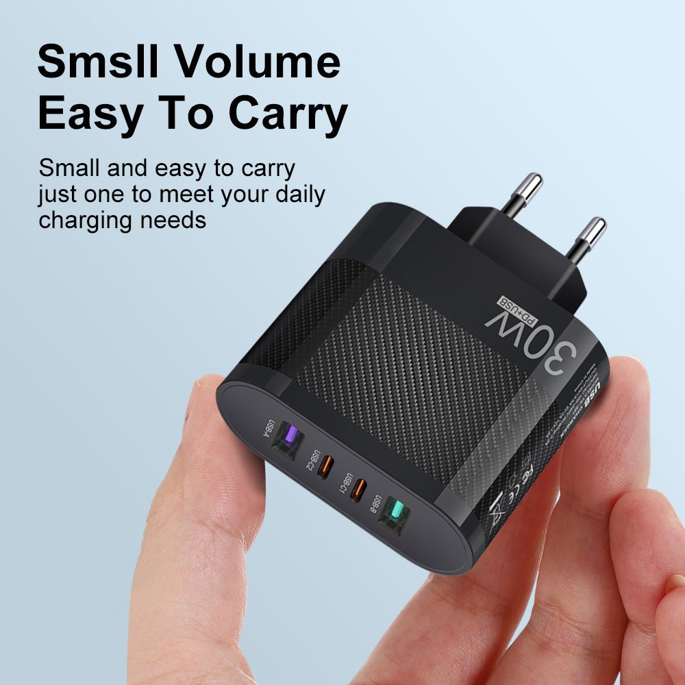 2USB Type - C 30W Mobile Phone Charger Multi Interface Travel Charging Head - iPhonesRus