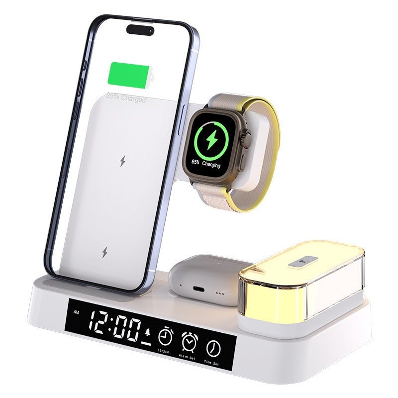 3 - in - 1 wireless charger multifunctional clock 25W wireless charging suitable for iPhone fast charging - iPhonesRus