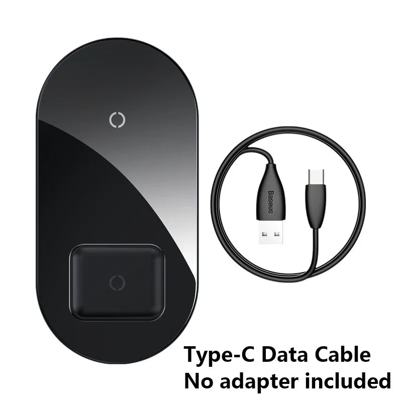 Baseus Visible Wireless Charger For iPhone 12 11 Wireless Charge Pad For iPhone Airpods Fast Charging Wireless Charge Devices - iPhonesRus