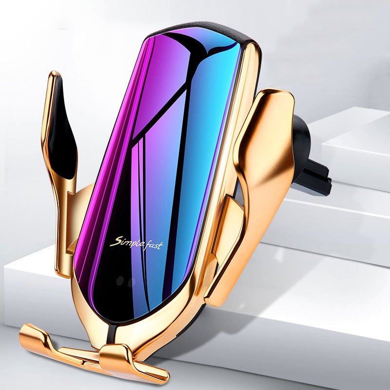 Car Wireless Charger Holder for iPhone X XS XR 8 Plus Mount 10W Qi Fast Charging Auto Clamp Wireless Car Phone Charger Suction - iPhonesRus