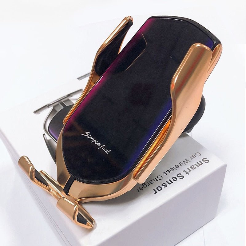 Car Wireless Charger Holder for iPhone X XS XR 8 Plus Mount 10W Qi Fast Charging Auto Clamp Wireless Car Phone Charger Suction - iPhonesRus