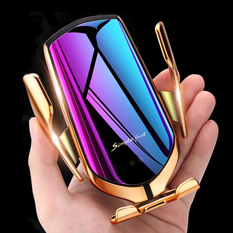 Car Wireless Charger Holder for iPhone X XS XR 8 Plus Mount 10W Qi Fast Charging Auto Clamp Wireless Car Phone Charger Suction - iPhonesRus