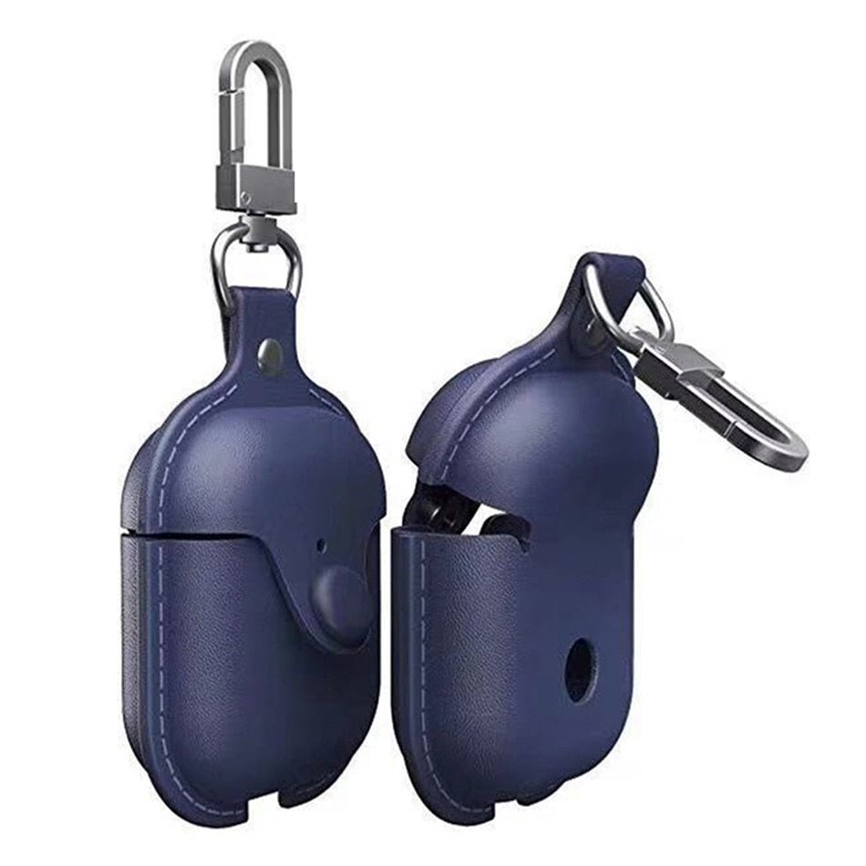 Headphone Case For Airpods Leather Case Luxury Genuine Cover For Apple AirPods 2 Case Air pods Earpods Accessories Earphone Bags - iPhonesRus