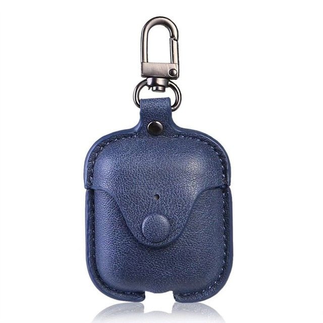 Headphone Case For Airpods Leather Case Luxury Genuine Cover For Apple AirPods 2 Case Air pods Earpods Accessories Earphone Bags - iPhonesRus