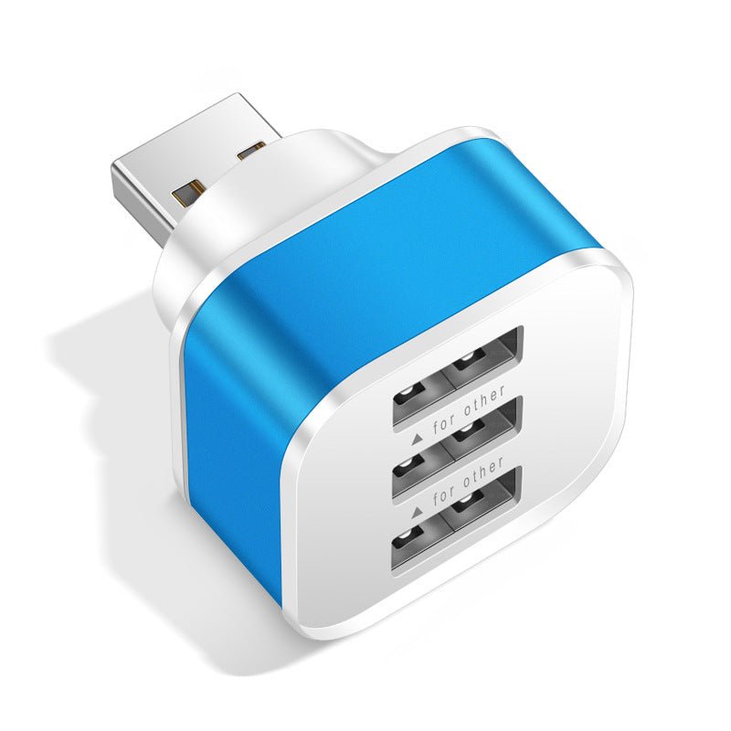 Luminous 3 USB mobile phone charging head with 1/3 expansion port, multi port USB mobile phone charger - iPhonesRus