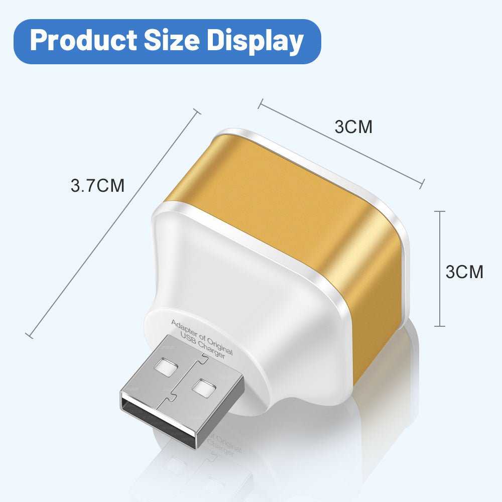 Luminous 3 USB mobile phone charging head with 1/3 expansion port, multi port USB mobile phone charger - iPhonesRus
