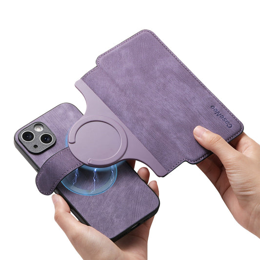 New magnetic separation suitable for Apple 16 mobile phone case Magsafe strong magnetic iPhone15 flip cover leather case 14 case - iPhonesRus