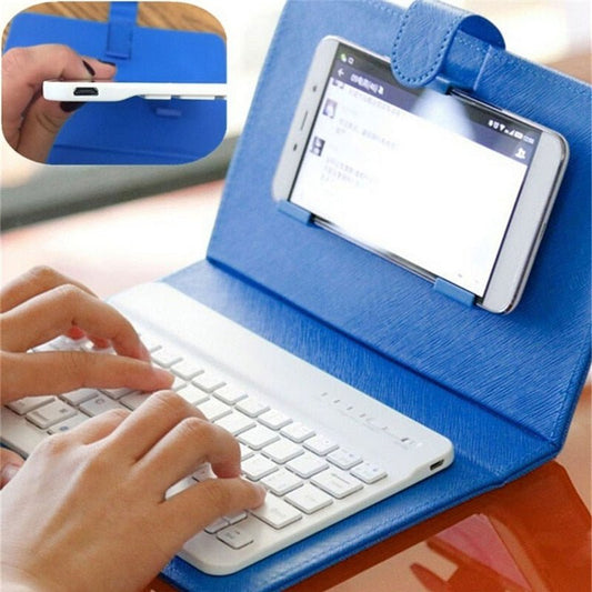 PU Leather Wireless Keyboard Case for iPhone Protective Mobile Phone With Bluetooth Keyboard For IPhone 7 - iPhonesRus