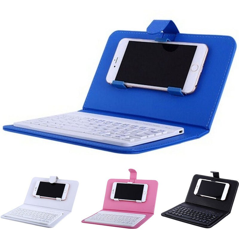 PU Leather Wireless Keyboard Case for iPhone Protective Mobile Phone With Bluetooth Keyboard For IPhone 7 - iPhonesRus