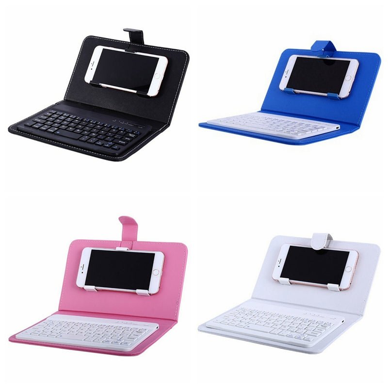 PU Leather Wireless Keyboard Case for iPhone Protective Mobile Phone With Bluetooth Keyboard For IPhone 7 - iPhonesRus