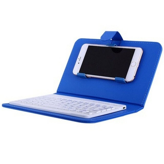 PU Leather Wireless Keyboard Case for iPhone Protective Mobile Phone With Bluetooth Keyboard For IPhone 7 - iPhonesRus