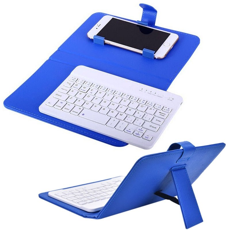 PU Leather Wireless Keyboard Case for iPhone Protective Mobile Phone With Bluetooth Keyboard For IPhone 7 - iPhonesRus