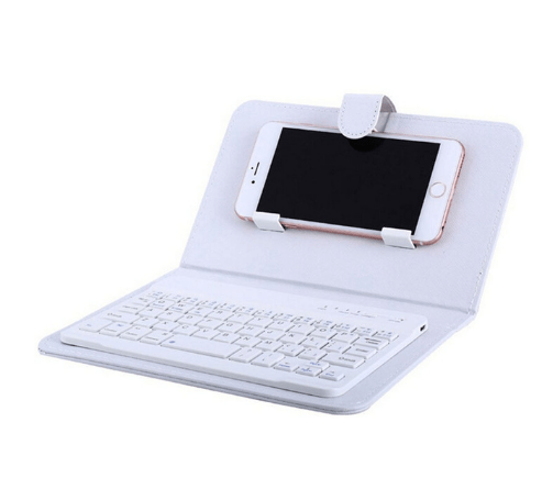 PU Leather Wireless Keyboard Case for iPhone Protective Mobile Phone With Bluetooth Keyboard For IPhone 7 - iPhonesRus