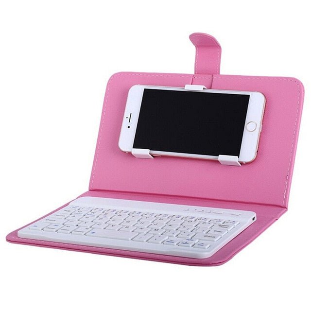 PU Leather Wireless Keyboard Case for iPhone Protective Mobile Phone With Bluetooth Keyboard For IPhone 7 - iPhonesRus