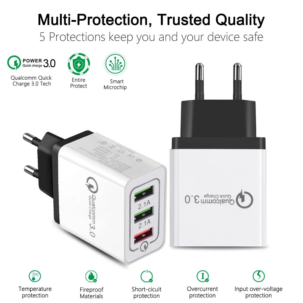 Quick Charge 3.0 USB Charger Power Adapter for QC3.0 Travel Fast Charger - iPhonesRus