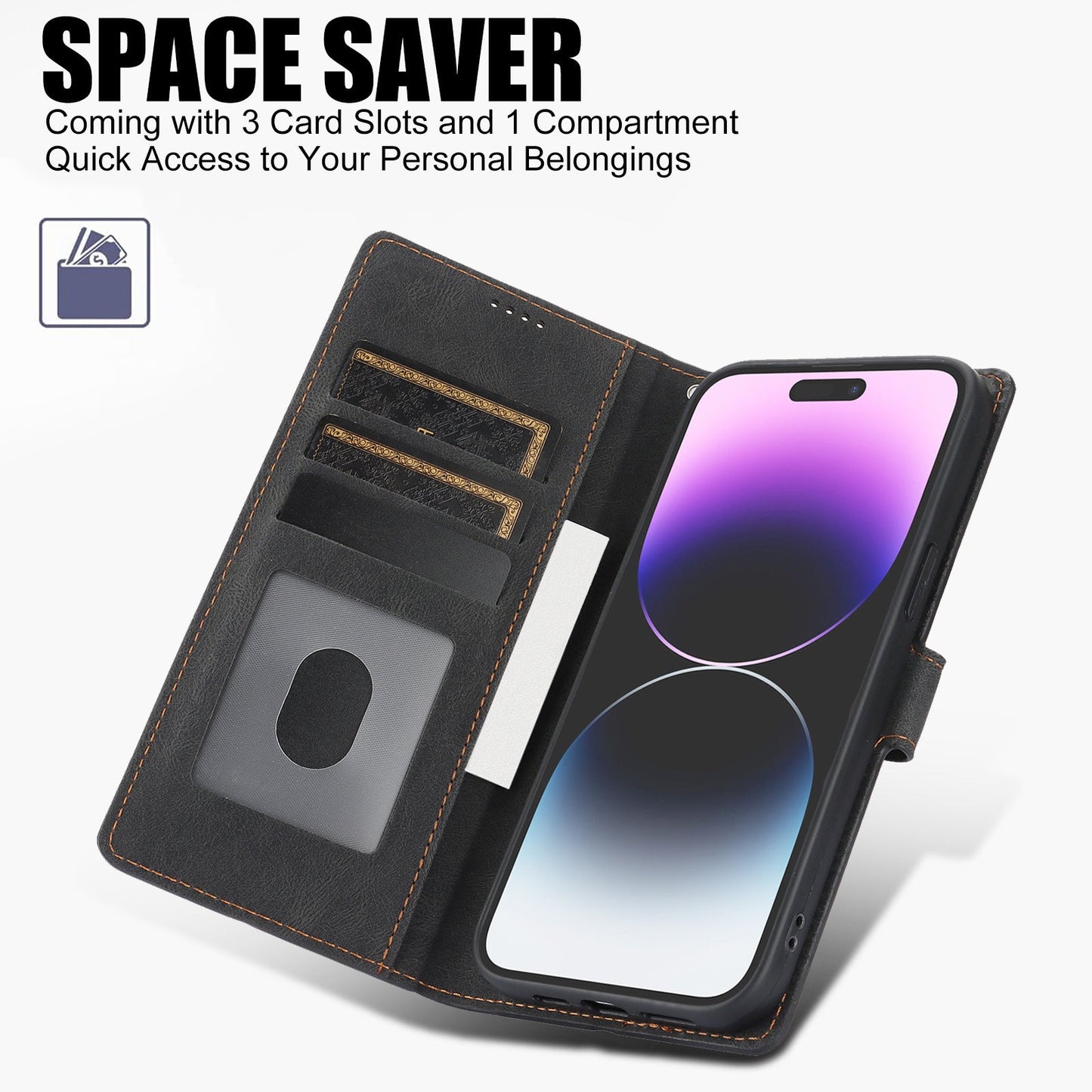 Suitable for Apple 16 Pro phone case FE wallet style anti drop phone leather case - iPhonesRus