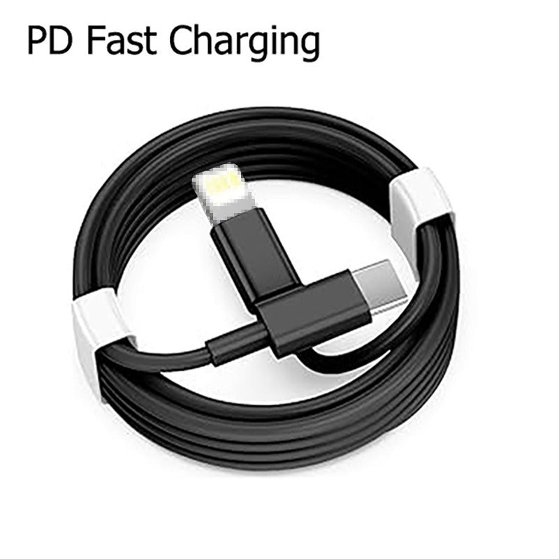 Suitable for Apple phone fast charging data cable 1.8m black and white PD20W charging cable, iPhone 14 charging cable - iPhonesRus
