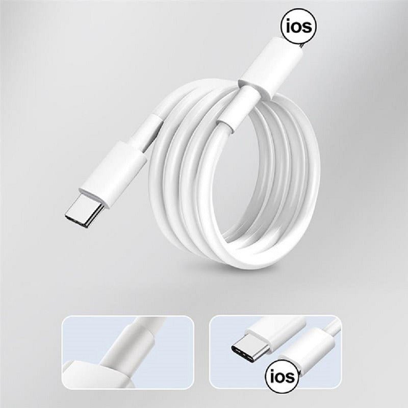 Suitable for Apple phone fast charging data cable 1.8m black and white PD20W charging cable, iPhone 14 charging cable - iPhonesRus