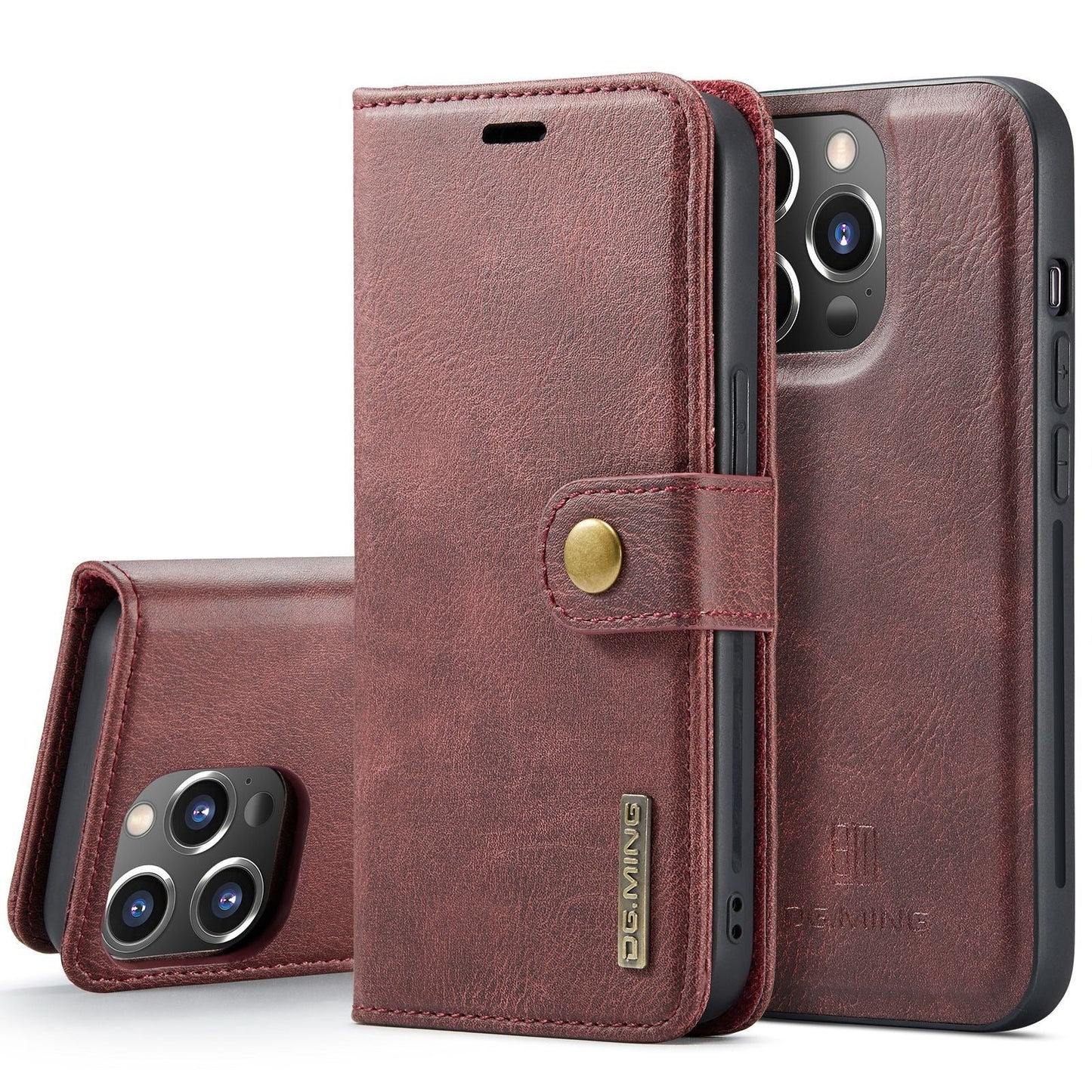 Suitable for iPhone 14 Pro Max Magnet Split Phone Leather Case iPhone 13 Pro Max Protective Case - iPhonesRus