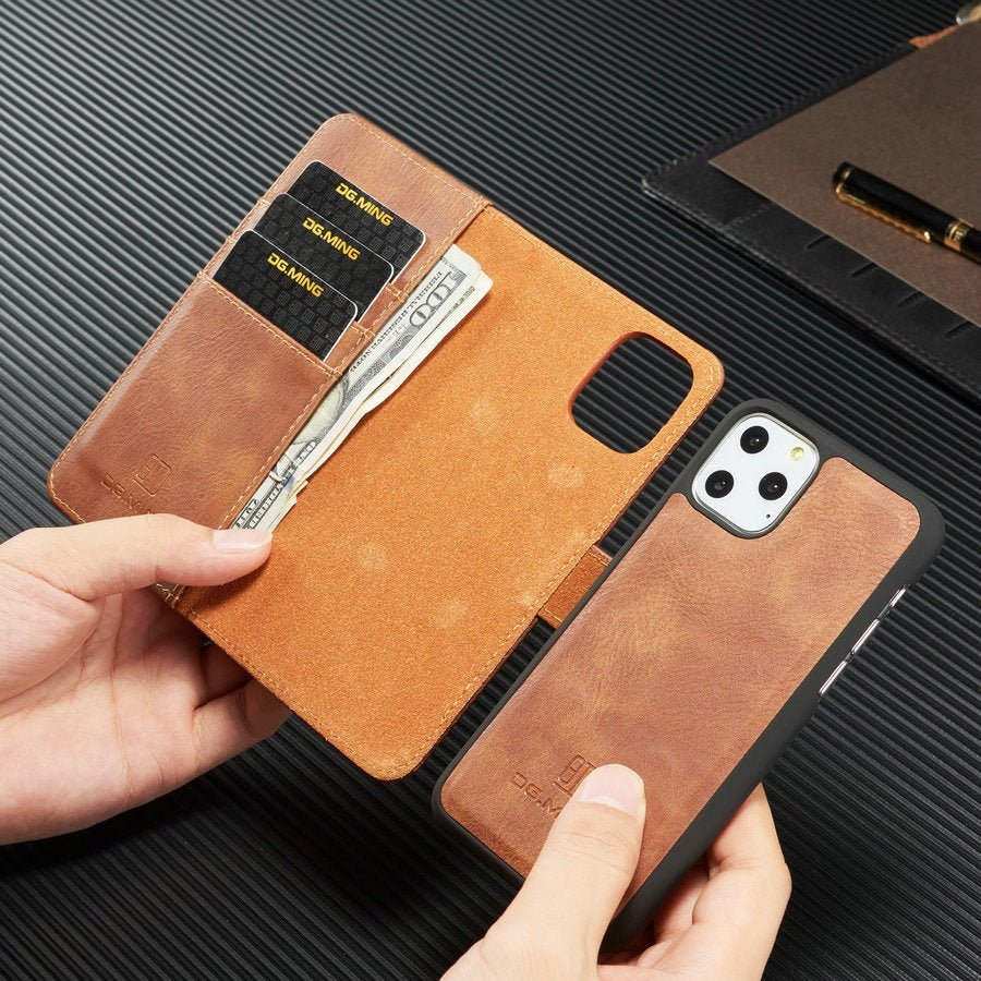 Suitable for iPhone 14 Pro Max Magnet Split Phone Leather Case iPhone 13 Pro Max Protective Case - iPhonesRus