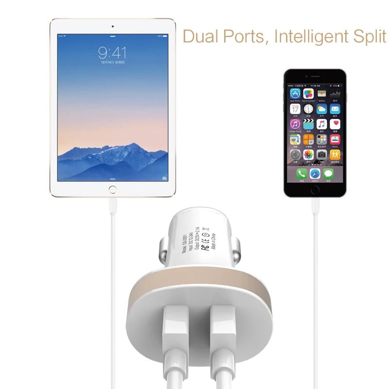 USB Car Charger For iPhone Fast USB Charger Adapter - iPhonesRus