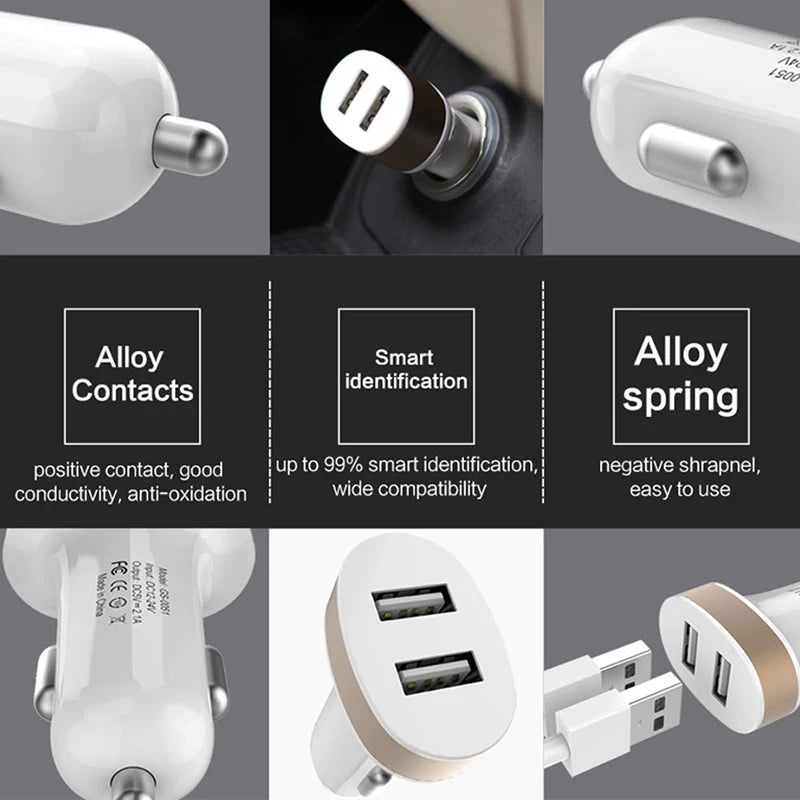 USB Car Charger For iPhone Fast USB Charger Adapter - iPhonesRus