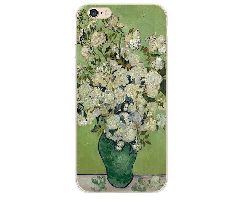 UV Print Phone Case for iPhone 6s 6 Plus Case Emboss Artistic Van Gogh Starry Night Soft for iPhone X iPhone 8 7 Plus 5s Case - iPhonesRus