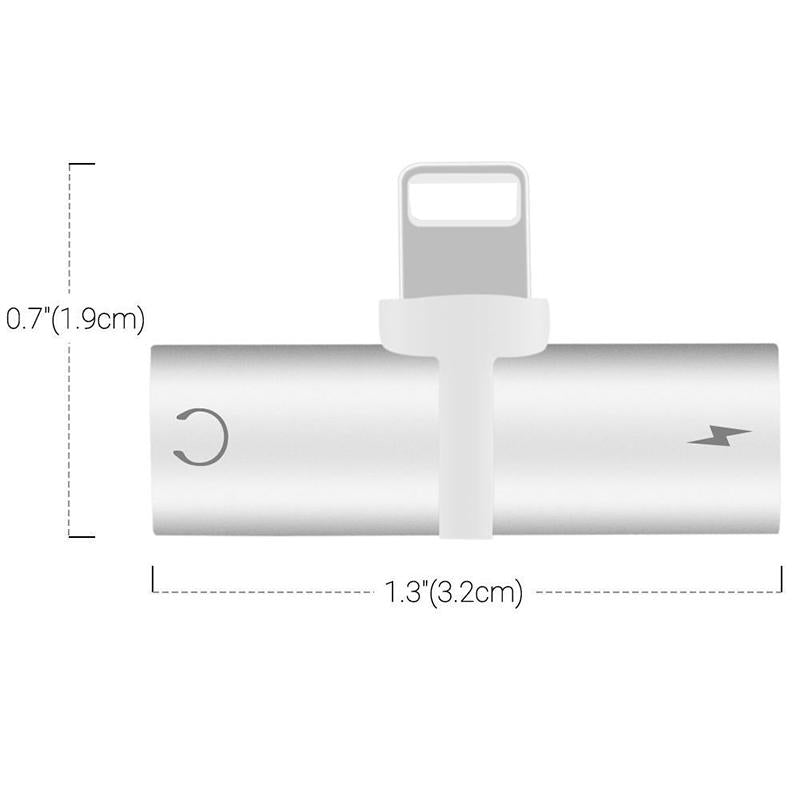 XO Headphone Lightning Audio Charger Adapter 2 in 1 For iPhone 7/ 7 Plus Compatible iOS 10.33&iOS11 For iPhone X 8 / 8plus - iPhonesRus