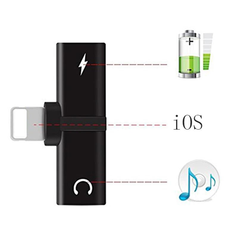 XO Headphone Lightning Audio Charger Adapter 2 in 1 For iPhone 7/ 7 Plus Compatible iOS 10.33&iOS11 For iPhone X 8 / 8plus - iPhonesRus